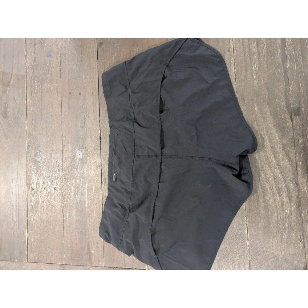 Smartwool Women's Sports Lined Shorts Black Merino Wool Blend‎ Sz Large Pocket